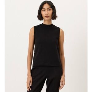 Pact Organic Airplane Mock Neck Shell. Size small